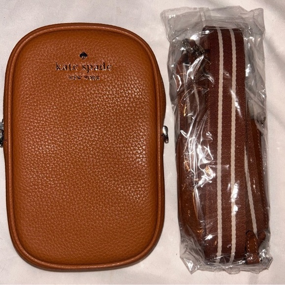 NWT Kate Spade Rosie North South Leather Warm Gingerbread Crossbody Bag - Picture 3 of 12